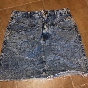 Forever 21 Acid Wash Denim Skirt